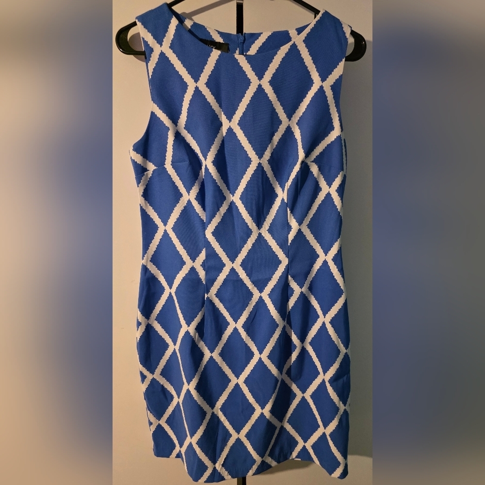 Alyx Blue and White Patterned Dress